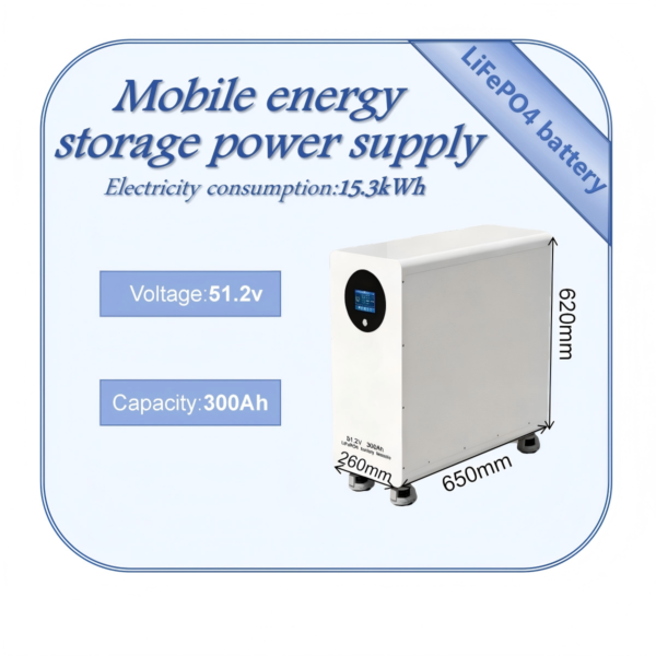 微信图片_20260716184830_120_123 15.3kWh Wheeled Floor‑Standing Home Energy Storage Battery 51.2V 300Ah Solar Backup Power
